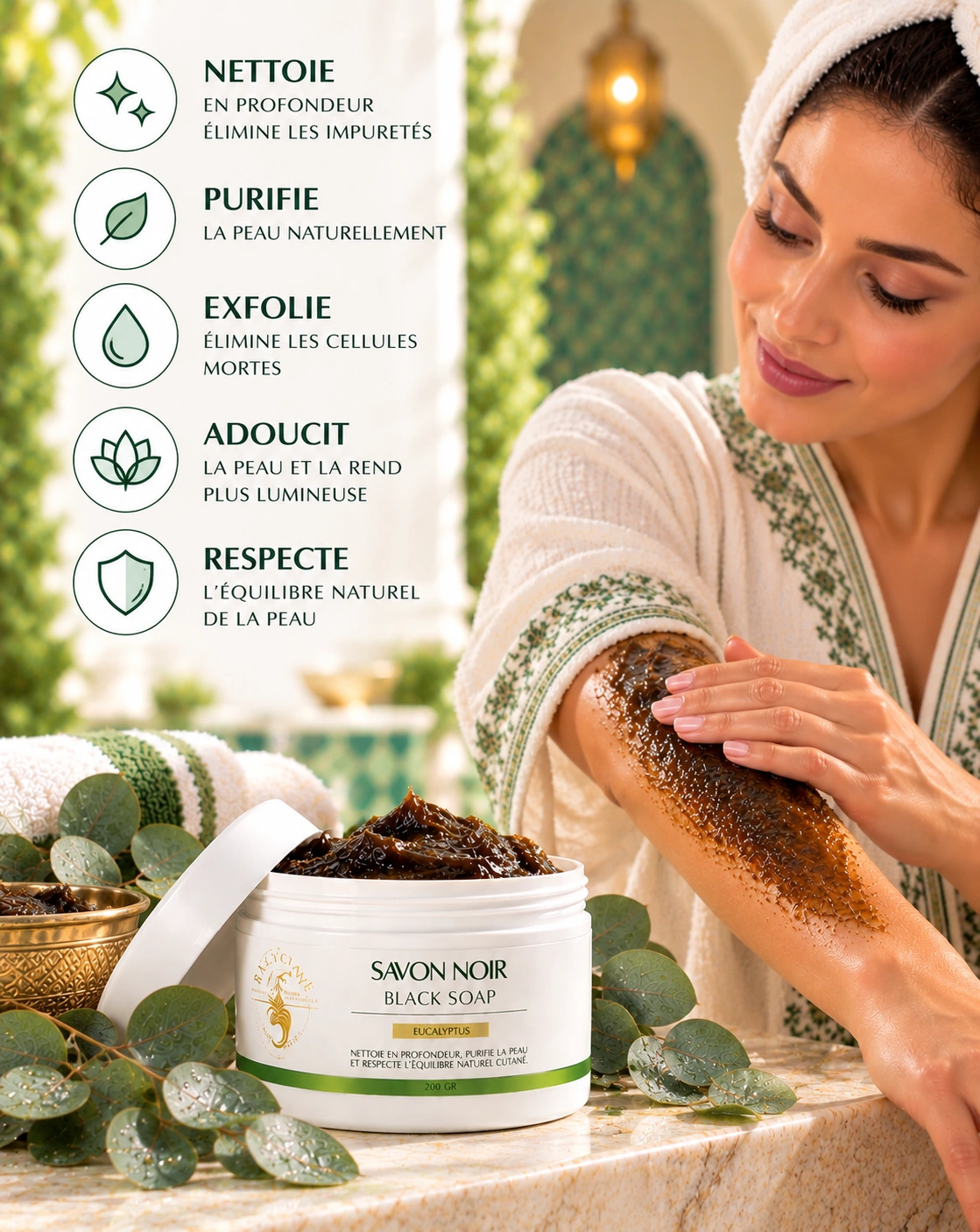 Savon noir à base eucalyptus - Ralycane - 04